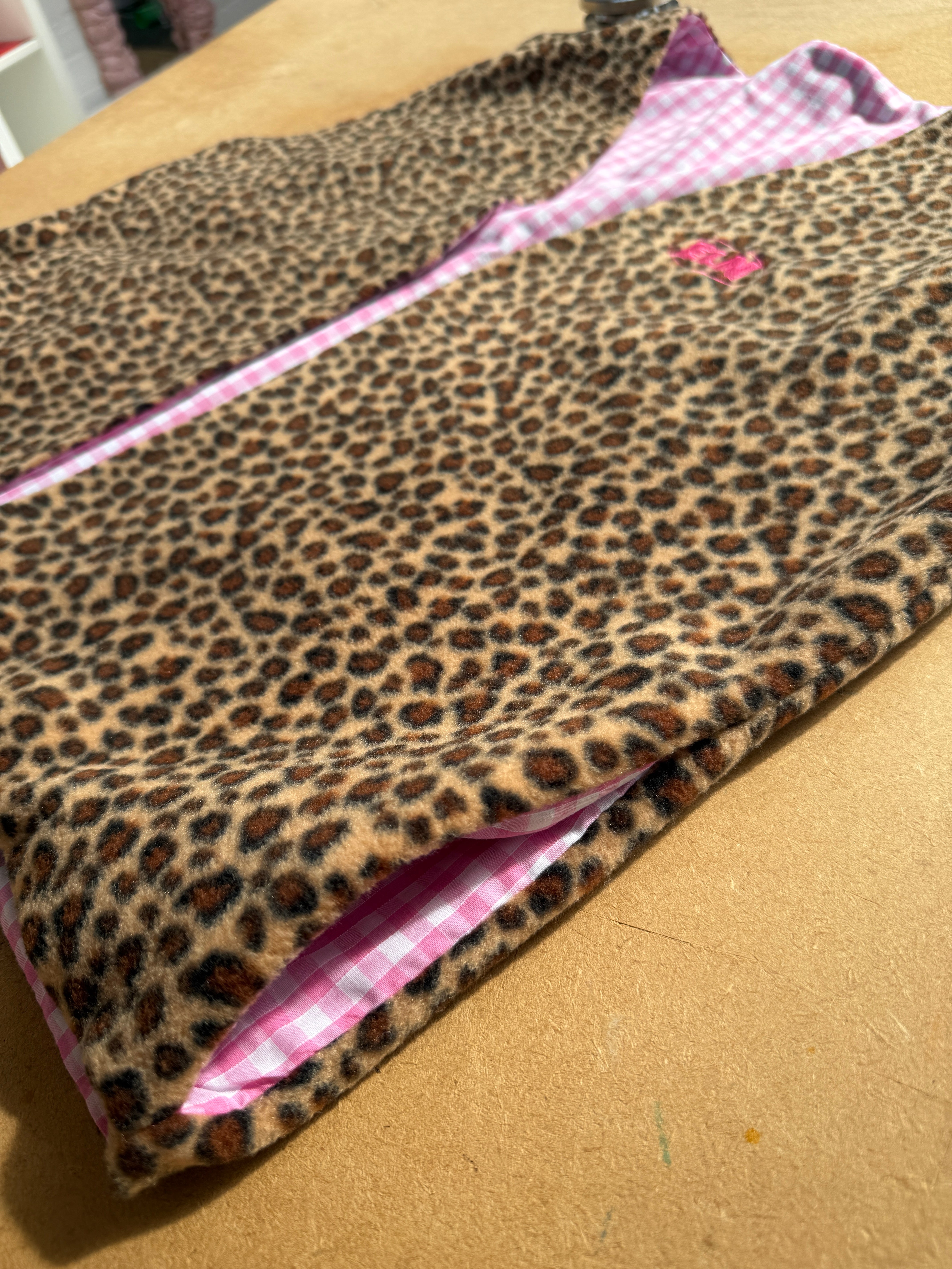 Cheetah Gingham Gilet