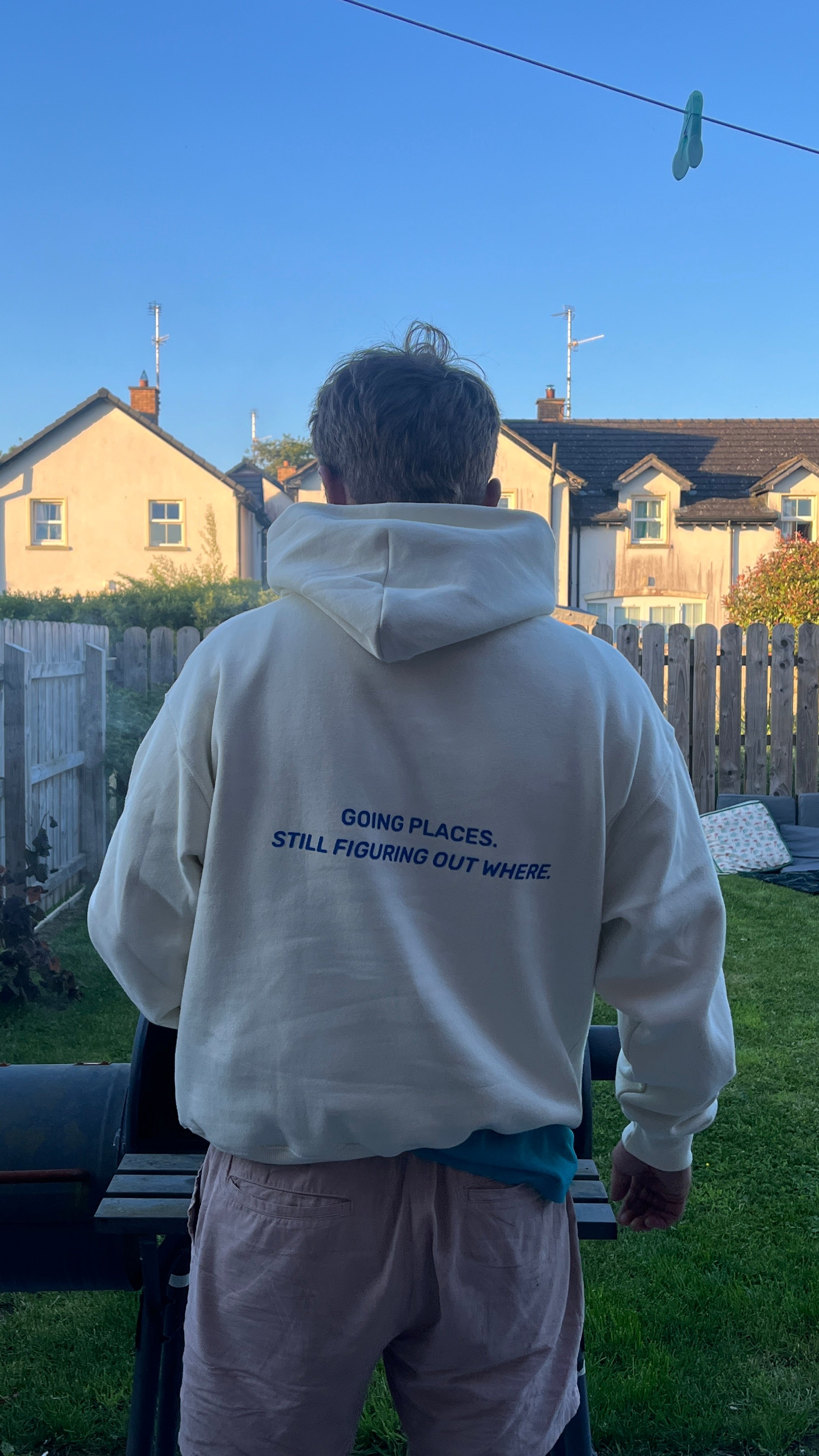 Cream Going Places Hoodie