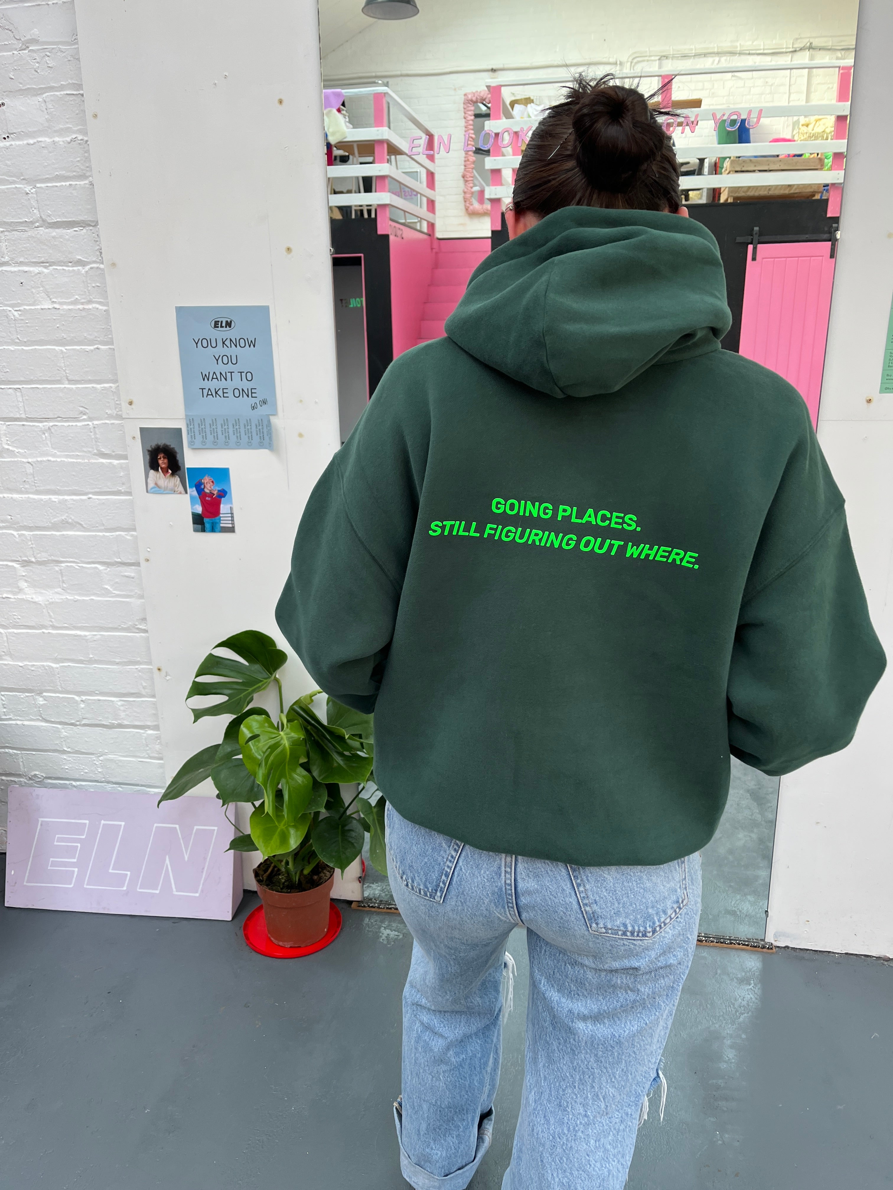 Green Going Places Hoodie