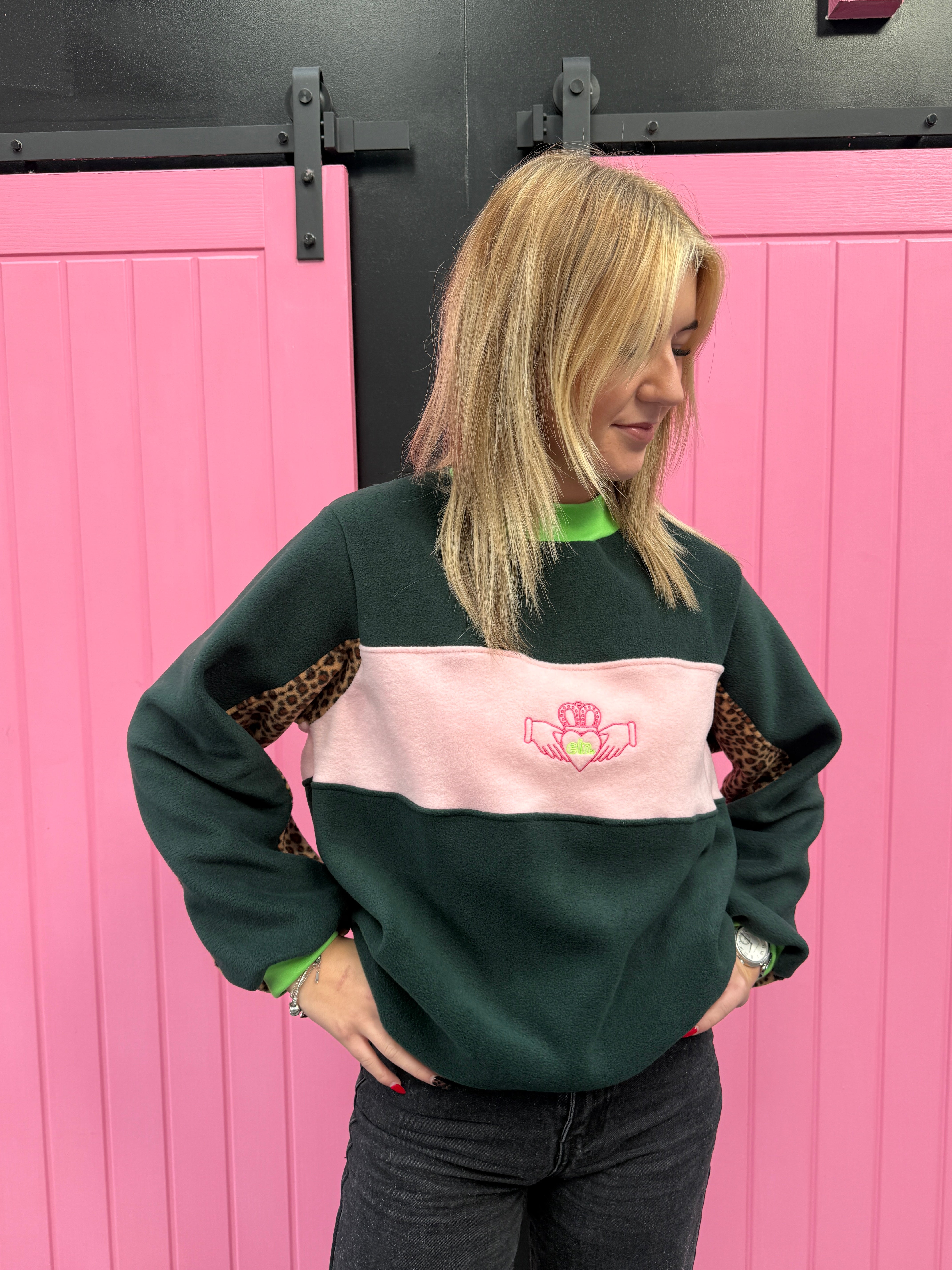 Green Claddagh Pullover