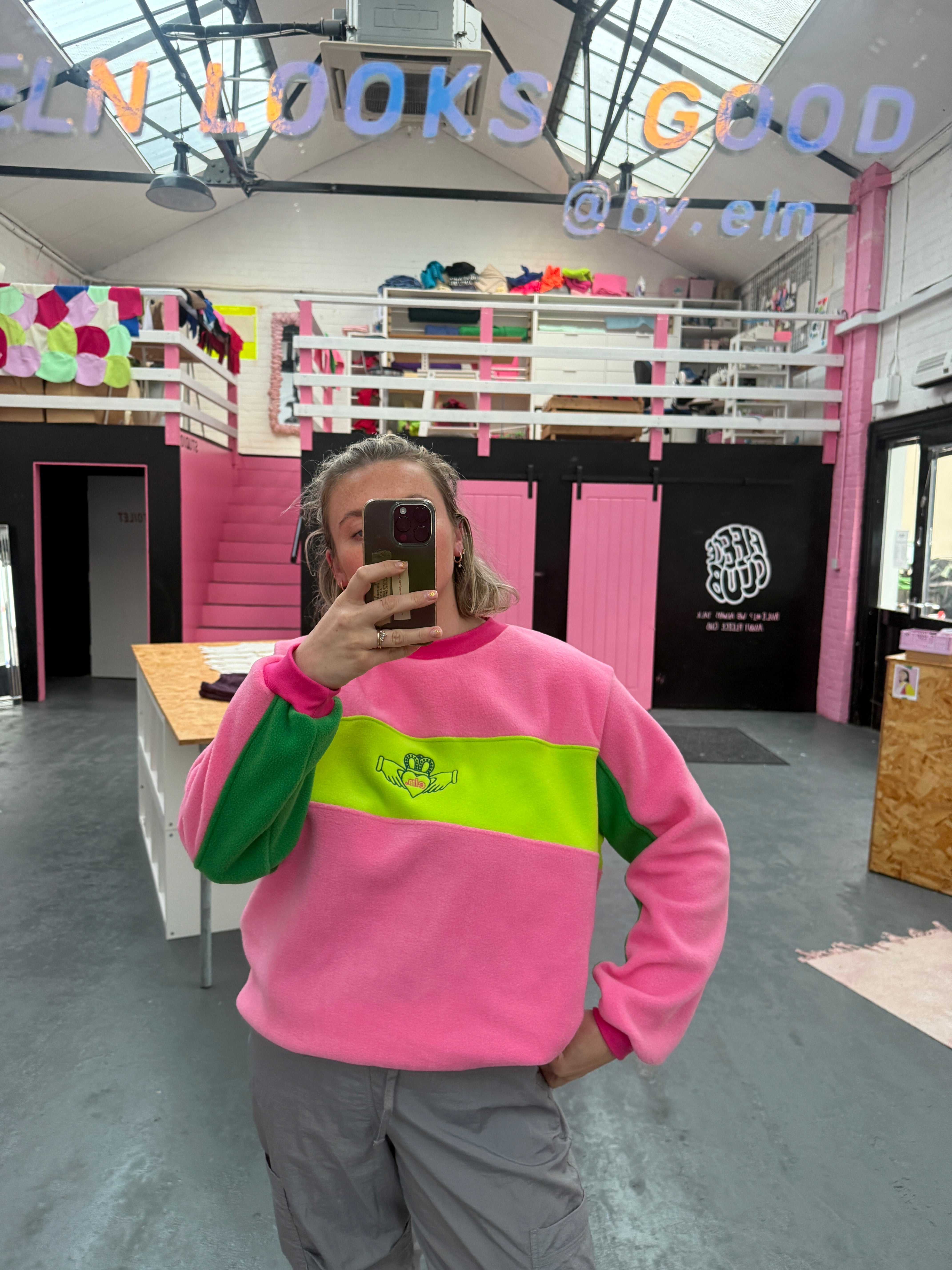 Pink Claddagh Pullover