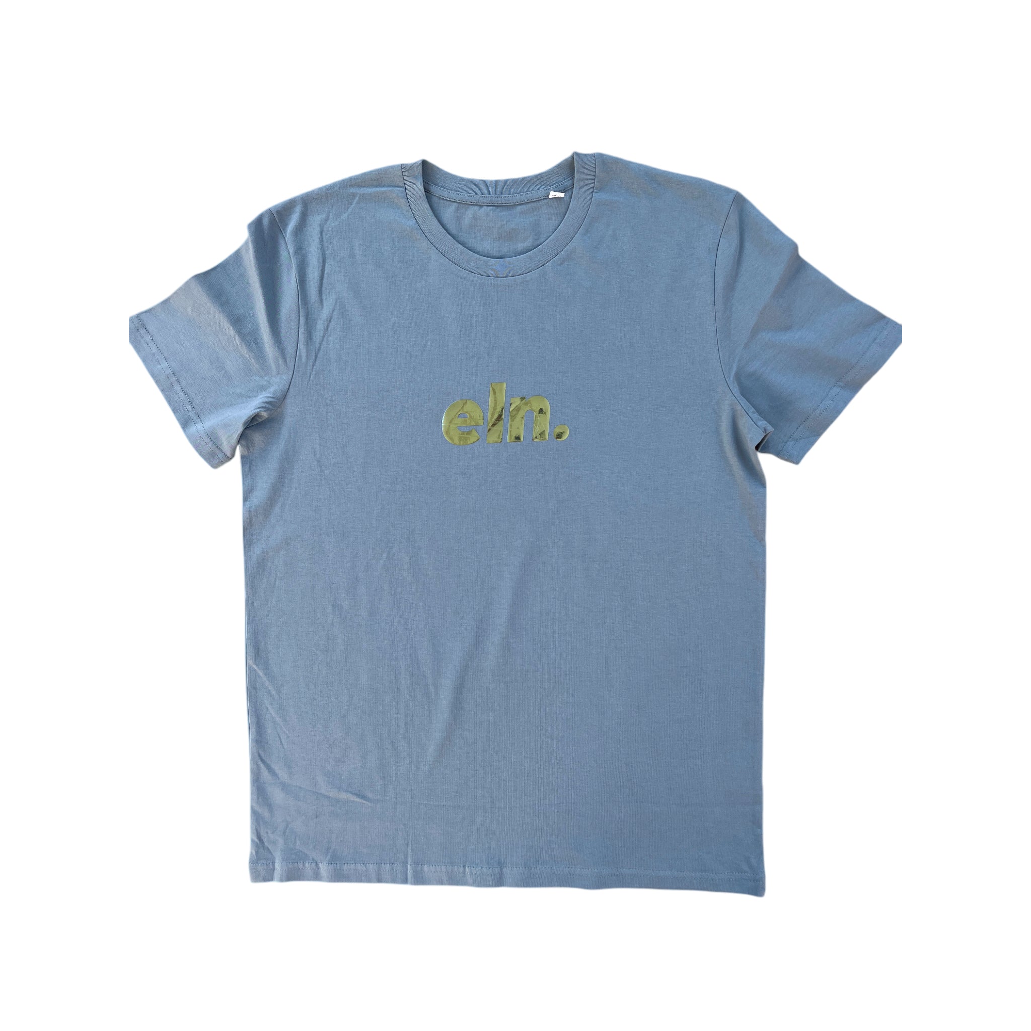 Blue Metallic Logo Tee