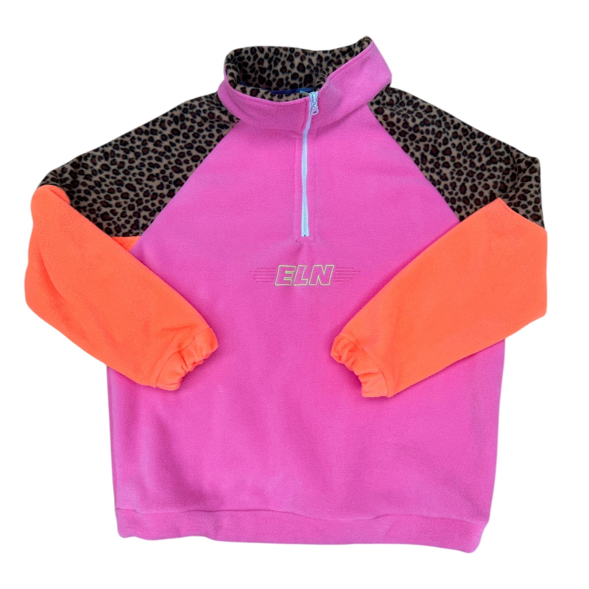 Neon Cheetah Half Zip