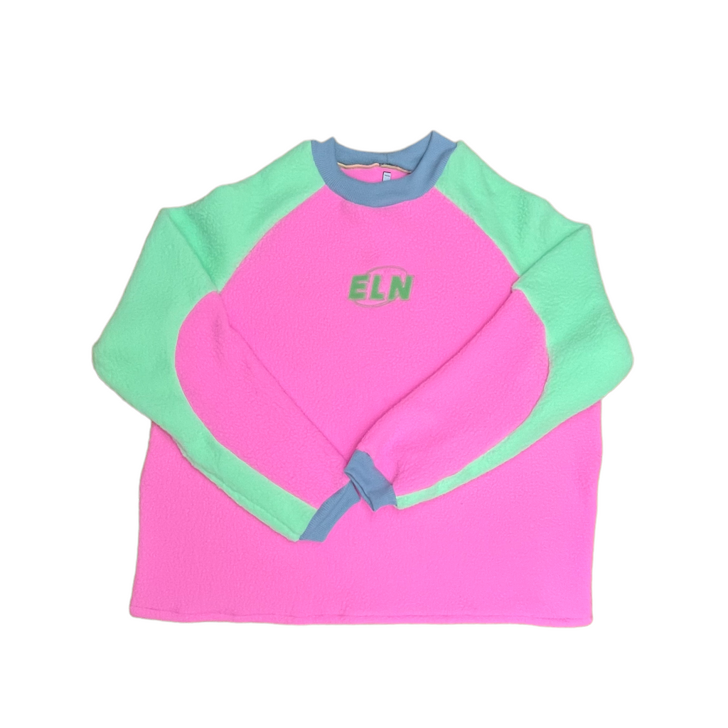 Multi Logo Pullover Pink/Mint Green