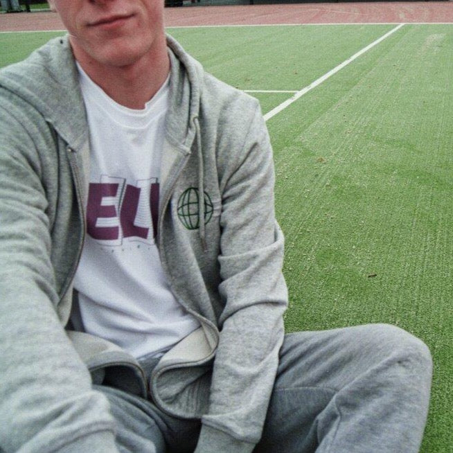 Grey Globe Zip Up